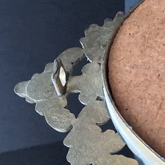 VGT, Italian Metal Ornate Oval Frame with A Madam Lebrun and Daughter Print. - Picture 5 of 8